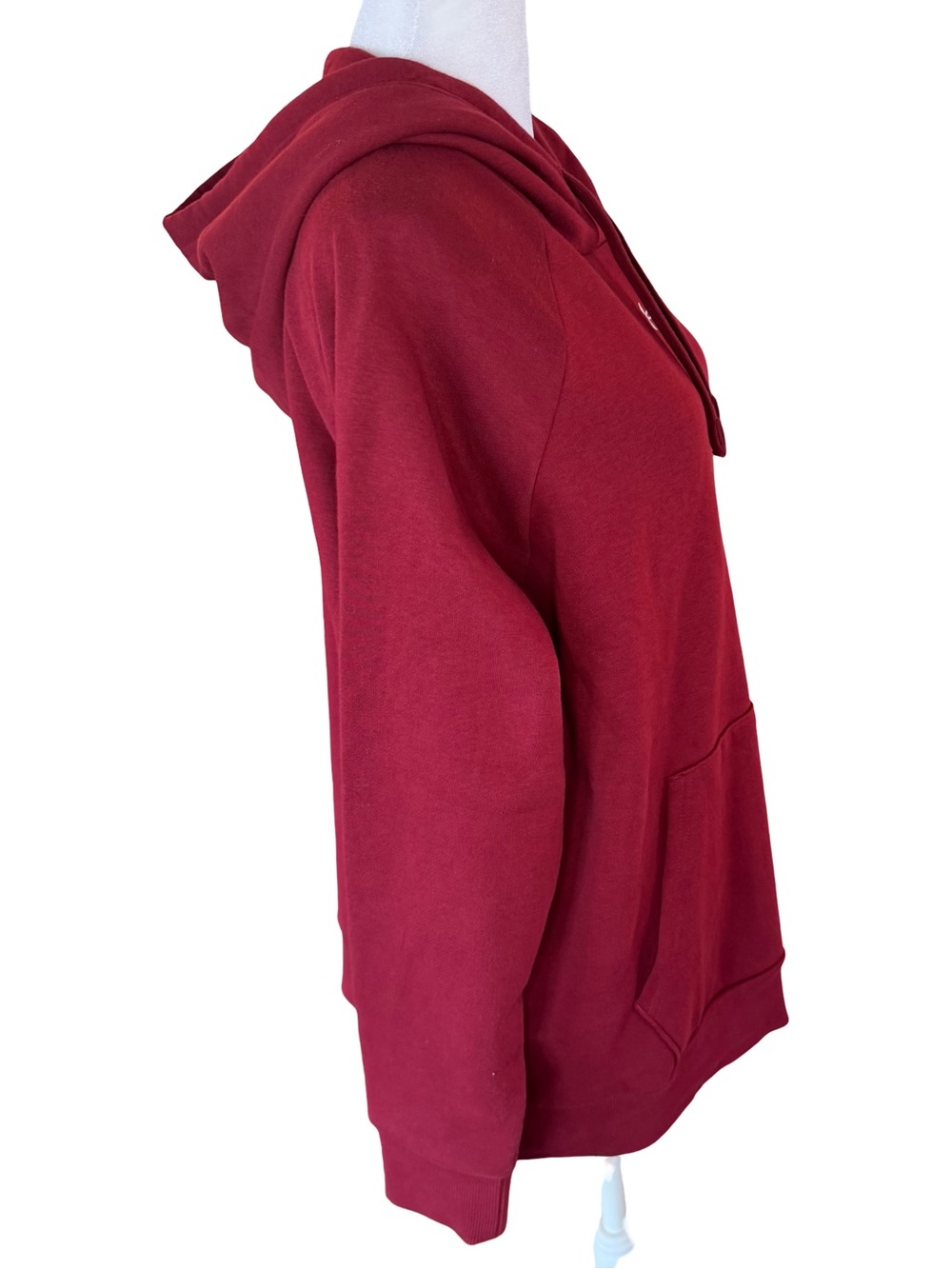 Under Armour Women’s Long Sleeved Rival Fleece Hoodie In Maroon Size L - Picture 3 of 8